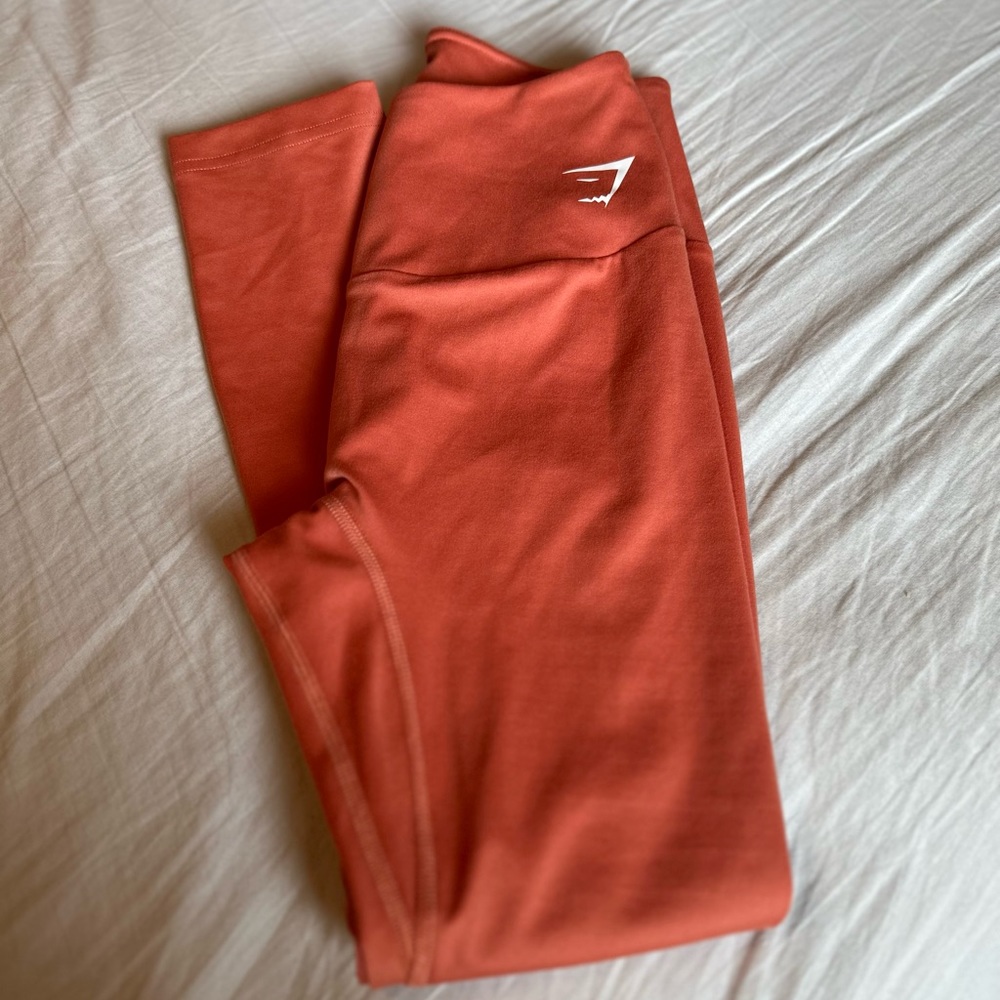Orange Gymshark Leggings size s like new
